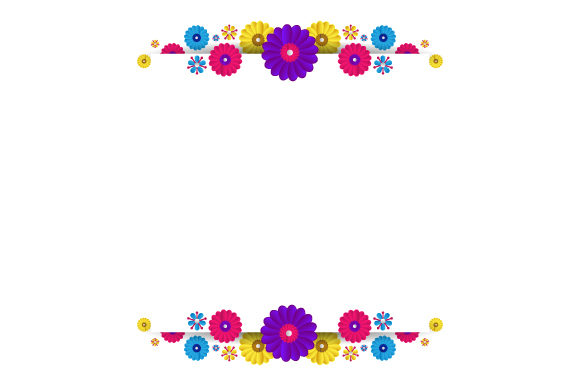 Download Flower Frame Design Template Conceptual - Plate Collection