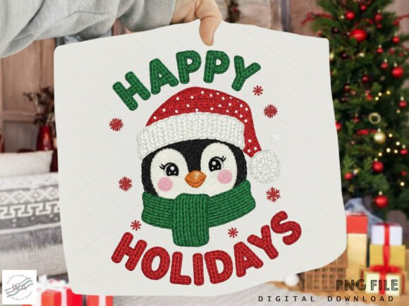 Download Happy Holidays Penguin PNG - Holidays Collection
