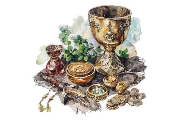 Download Jewelry. Still Life. Watercolor. PNG - Premium Resources