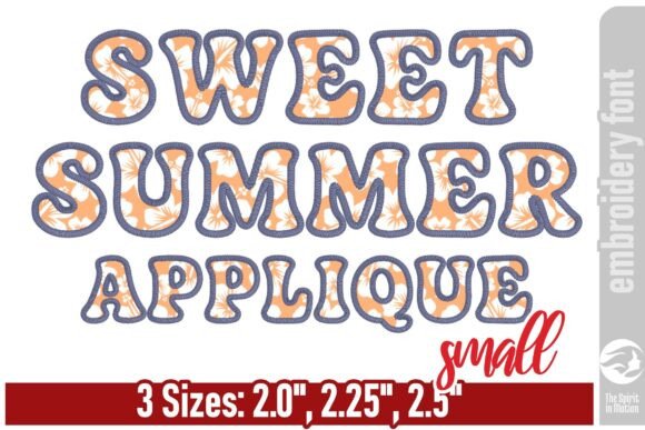Download Sweet Summer Groovy Applique Font - S - Sweet Collection