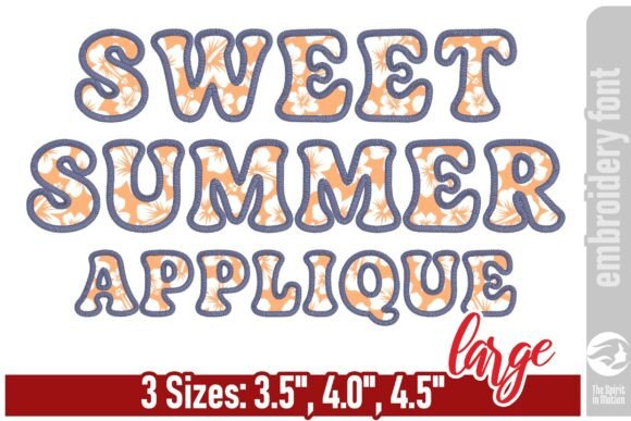 Download Sweet Summer Groovy Applique Font - L - Sweet Collection