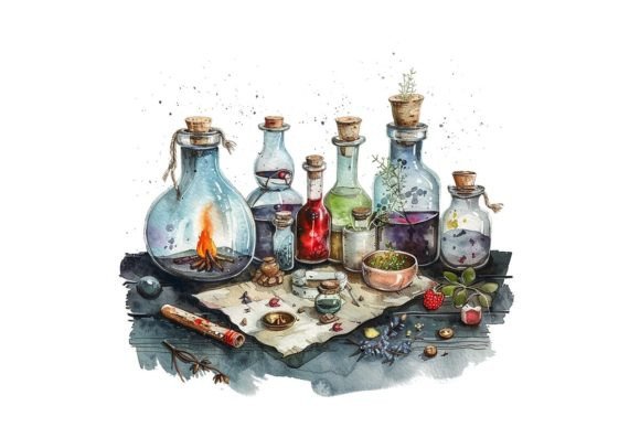 Download Magic Potions. Still Life. PNG - Still life Collection