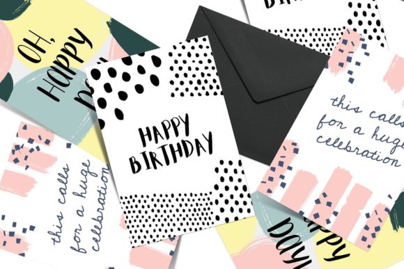 Download Greeting Card Template Set - Plate Collection