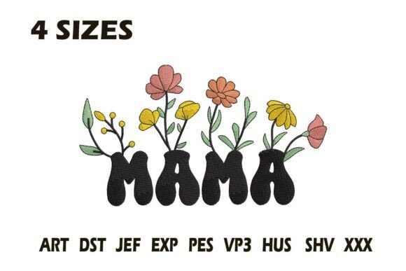 Download Mama Floral Embroidery - Premium Resources