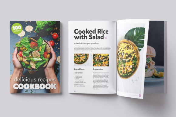 Download Delicious Recipes Cookbook Template - Plate Collection
